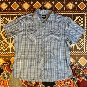 Field Tested Guide Gear Short Sleeve Western Style Pearl Snap Shirt 2X